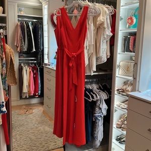 Lilly Pulitzer Jannah Jumpsuit Size 2 Ruby Red $198